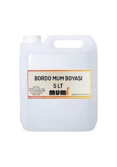 Sıvı Mum Boyası Bordo 5 Litre