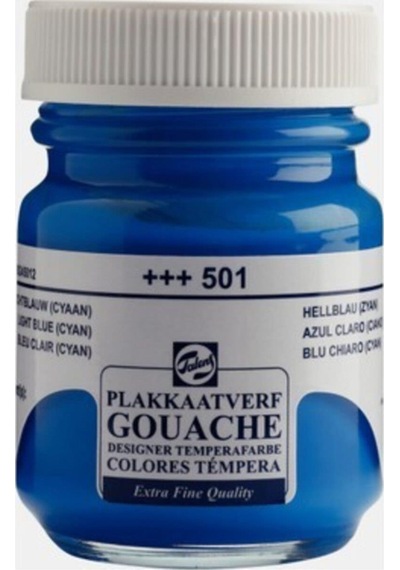 Talens Guaj Boya 16 ML Light Mavi Açık Mavi 501 10 Adet Light Mavi