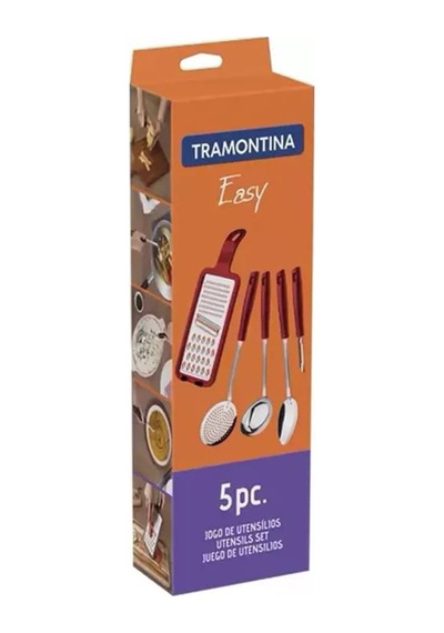 Tramontina 25299-713 5 Parça Mutfak Seti, Kırmızı Diğer