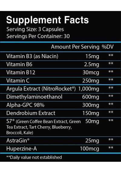 Centurion Labz Nemesis Pump Focus S7 + Alpha Gpc + Huperzine 90 Kapsül