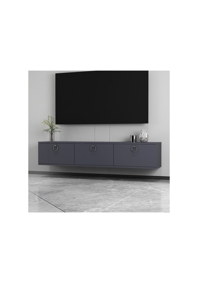 Sıla 150 Cm Duvara Monte Tv Ünitesi Tv Sehpası Antrasit - Gümüş Antrasit-gümüş Sıla 150 Cm Duvara Monte Tv Ünitesi Tv Sehpası Antrasit - Gümüş Antrasit-gümüş