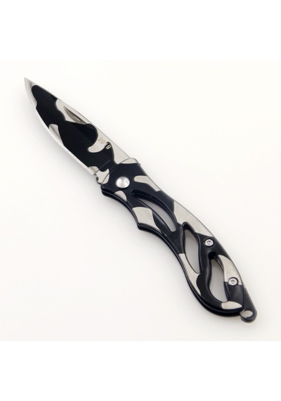Valkyrie 2019 Zebra Katlanabilir Outdoor Kamp Cep Çakısı Siyah