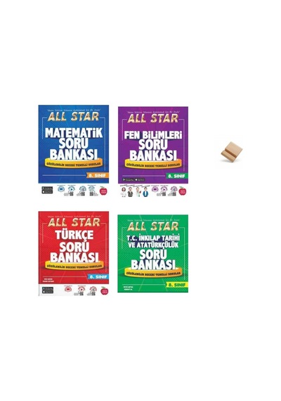 Newton Lgs 2027 8. Sınıf Matematik Türkçe Fen Ve İnkılap 4lü Set All Star Soru Bankası + Telefon Standı