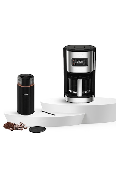 Krups KM480D10 Excellence Filtre Kahve Makinesi + Silent Vortex GX332810 Kahve Öğütücü Set