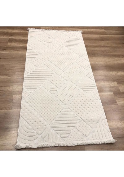 Hoom Rugs Mind 1119 Krem Modern İskandinav Kaymaz Taban Halı Krem
