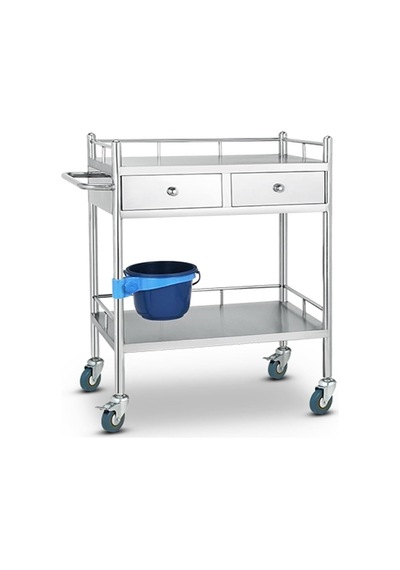 Tr Sepet, Ticari Servis Arabası, Kir Kovalı Lab Rolling Cart, Catering Veya Klinik İçin Paslanmaz Çelik Yardımcı A