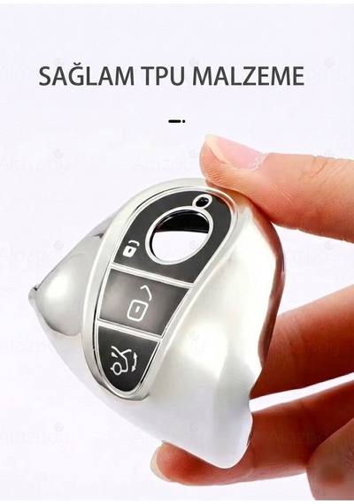 Mercedes Benz C E S Class C200 C300 W206 W223 S400 S450 S480 S500 Parlak Tpu Anahtar Kılıfı Rose