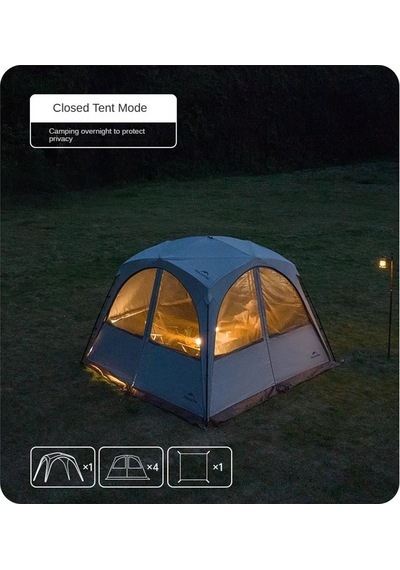 Naturehike Cloud Boundar Quick Opening Kanopi Alt Zemin Çok Renkli
