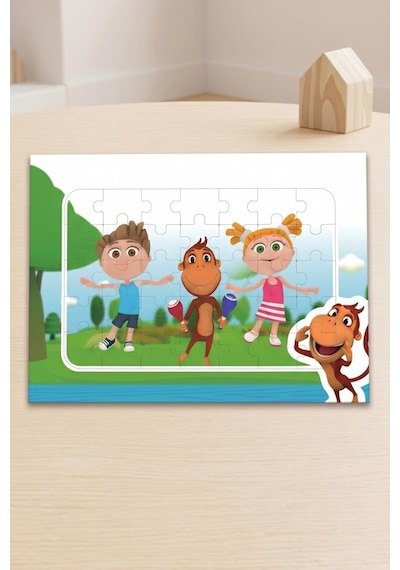 35 Parça Kukuli Ve Arkadaşları Çocuk Frame Puzzle Eğitici Ve Eğlenceli Çocuk Yapboz 1