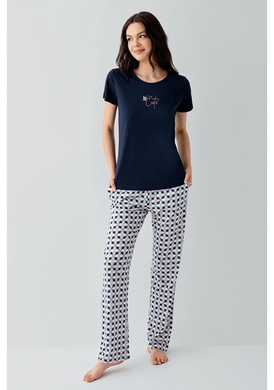 Arnetta Kadın Lacivert Pijama Takım Ar3555-s-v2 Lacivert