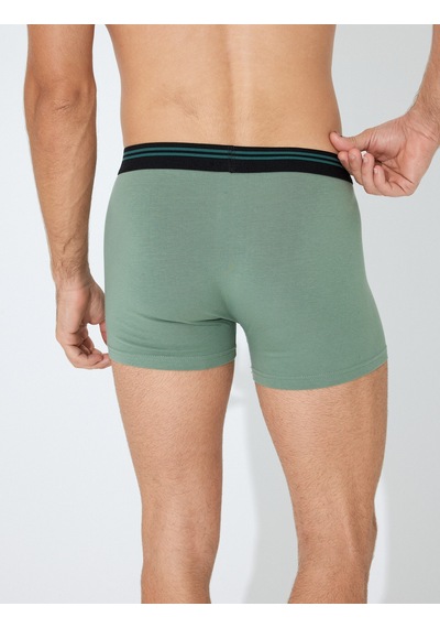 Koton 3'lü Boxer Seti Puantiyeli Çok Renkli Haki 5wlm90024mk Haki