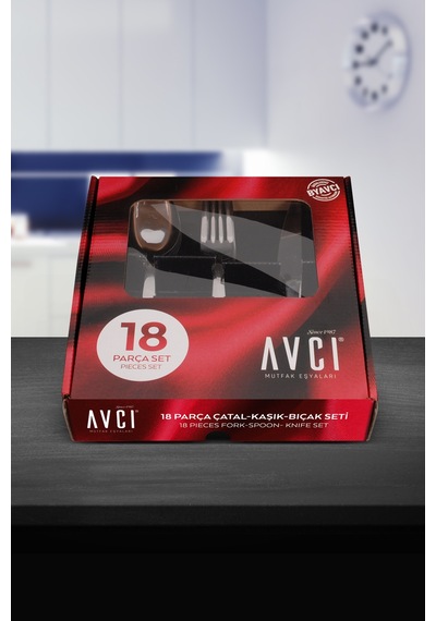 Avcı İstanbul 18 Parça Çatal Kaşık Bıçak Takımı Gümüş