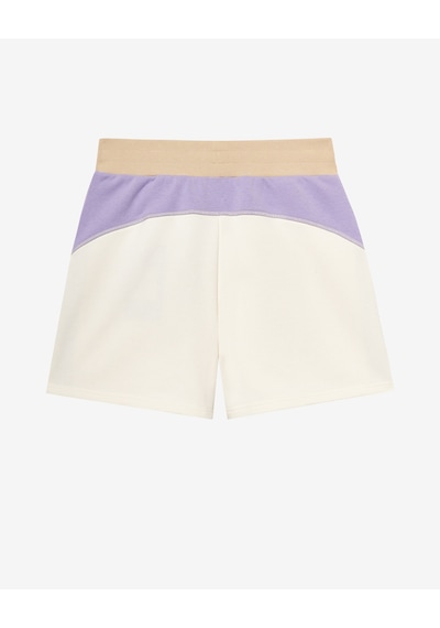 Skechers W Diagonal Lw Fleece Sweatshort Kadın Off White Şort S2510049-102 Off White Beyaz