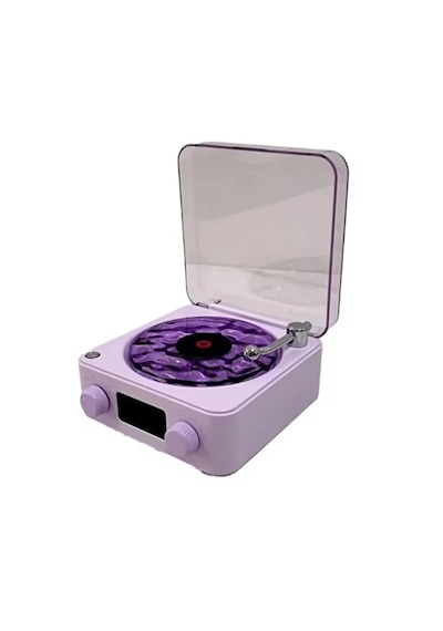 Waves Nostalji Plak Çalar Bluetooth Subwoofer 3d Ses Dalgası Retro Müzik Plak Çalar Diğer