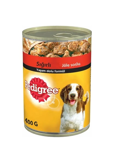 Pedigree Biftekli Parça Etli Konserve Yetişkin Köpek Maması 400 G