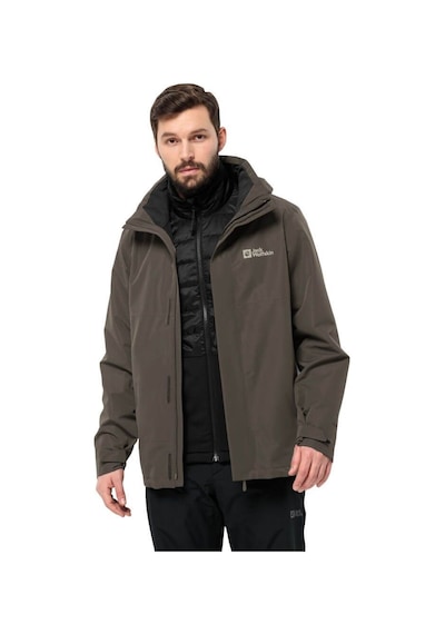 Jack Wolfskin Jack Wolfskın Luntal 3ın1 Jkt M Cold Coffee Erkek Outdoor Ceketi Kahve