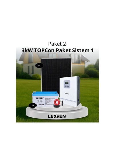 3kw Jel Akülü Solar Paket Sistem 1 Paket 2
