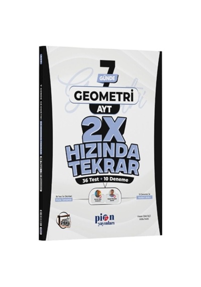 Pion Yayınları Ayt Geometri Ders Platosu 7 Günde 2x Hızında Tekrar