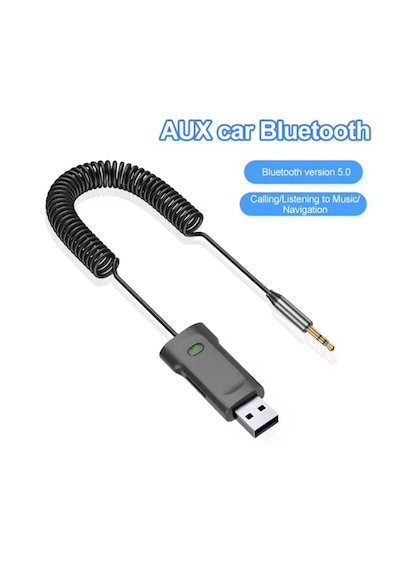 Universal Telefonlara Uyumlu Bluetooth Hafıza Kartı Destekli Usb Aux Araç Kiti Müzik Dinleme Konuşma