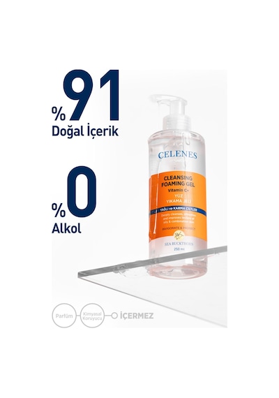 Celenes Sea Buckthorn Yağlı ve Karma Ciltler için Yüz Temizleme Jeli 250 ML Celenes Sea Buckthorn Yağlı ve Karma Ciltler için Yüz Temizleme Jeli 250 ML