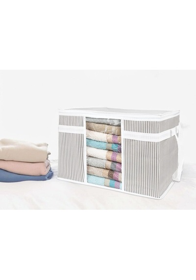 Pencereli Kazak Hurcu 45 40 30cm - Pamuklu - 1 - 45 X 40 Pamuklu 45 X 40 Gri Tr Diğer
