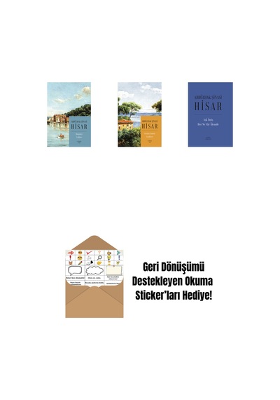 Boğaziçi Yalıları Kitap Boy + Geçmiş Zaman Köşkleri Kitap Boy + Aşk İmiş Her Ne Vâr Âlemde Ciltli + Okuma Sticker'ları