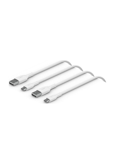 Belkin Cab001bt1mwh2pk Boostcharge Usb-c To Usb-a 1m 2'li Paket Şarj Kablosu Beyaz