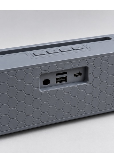 Yatay Formlu Telefon Standlı Type C Şarj Girişli Bluetooth Masaüstü Ses Sistemi Diğer
