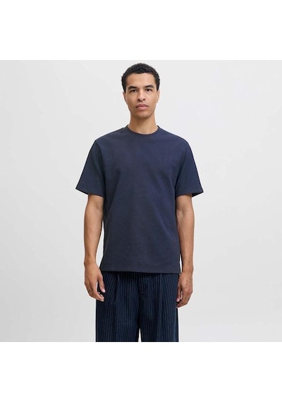 Jack & Jones Jack&jones Blaleo Structure Erkek Lacivert Tişört