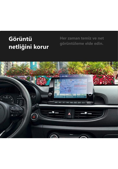 Kia Picanto 8 İnç Multimedyaa Ekran Koruyucu Nano Şeffaf