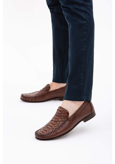 Tamer Tanca Erkek Hakiki Deri Taba Loafer Ayakkabı 537 3089 Erk Ayk Y22 Taba Yln/taba Akd Taba