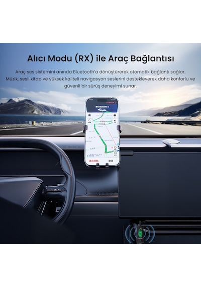 Veggieg Aux Bluetooth 5.4 Transmitter & Receiver Kablosuz Ses Adaptörü
