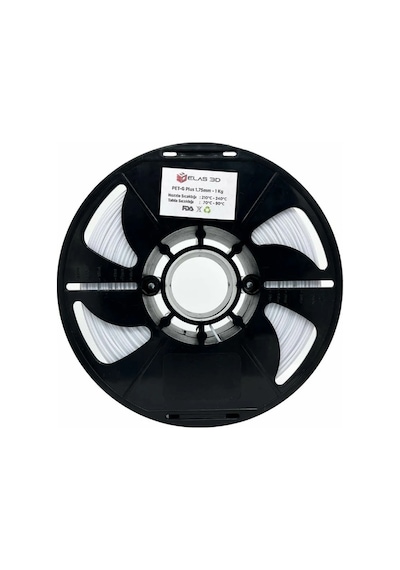 Elas Pet-g Plus Filament Beyaz 1.75mm 1kg