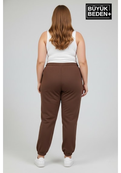 Süperlife Kadın Büyük Beden New York Paça Lastikli Rahat Kesim Jogger İnce Eşofman Altı Spr26beak951-5 Kahverengi Süperlife Kadın Büyük Beden New York Paça Lastikli Rahat Kesim Jogger İnce Eşofman Altı Spr26beak951-5 Kahverengi