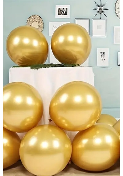 Beysüs Gold Krom Balon 7 Adet 12inç Standart