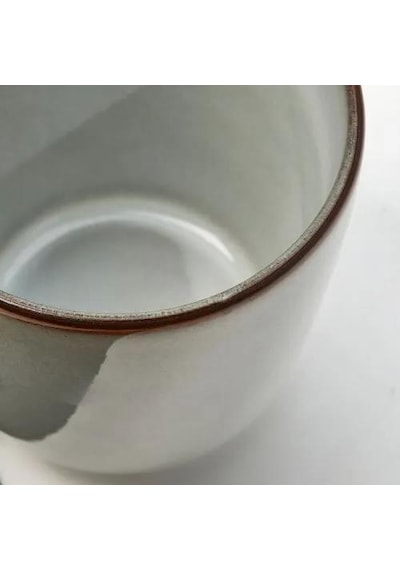 Gladelig 4 Adet Espresso Fincanı, Gri, 10 Cl Kumlu-sırlı Yüzey,