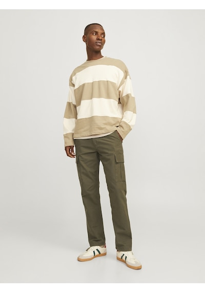 Jack & Jones Erkek Pamuklu Kargo Pantolon - Kane - 12258150 Yeşil