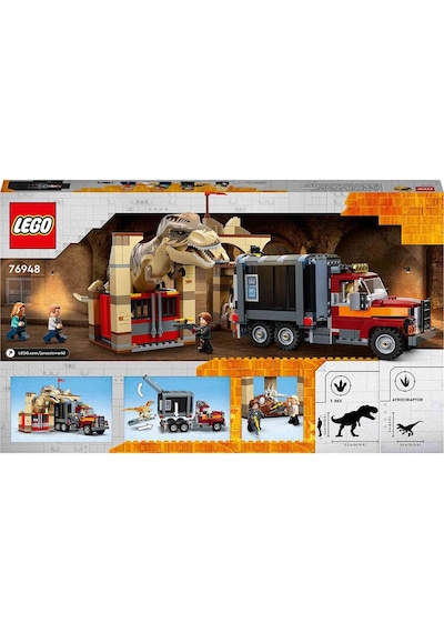 LEGO® Jurassic World 76948 Tirex ve Atrociraptor Dinozor Kaçışı 466 Parça