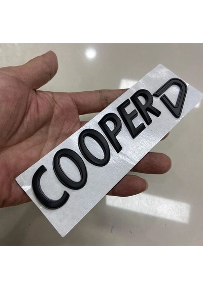 Mini Cooper D Piano Black Bagaj Yazısı 3m 3d Abs