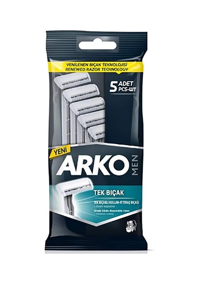4 Adet Arko Tıraş Bıçağı T1 Poşet 5'li