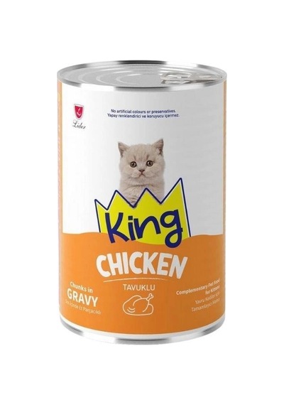 King Gravy Tavuklu 400 Gr Yavru Konserve Kedi Maması