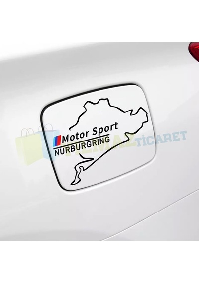 Bmw M Motor Sport Nurburgring Depo Kapağı Oto Sticker Yapıştırma