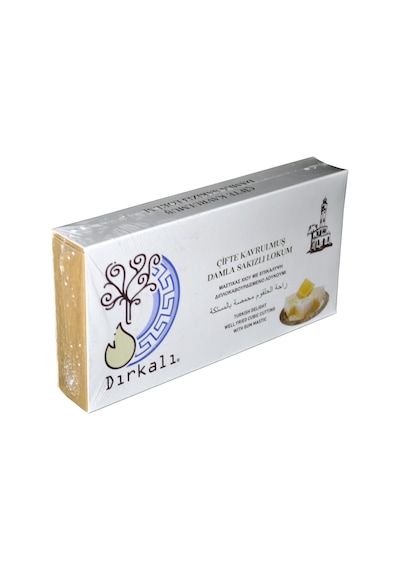 Dırkalı Çifte Kavrulmuş Damla Sakızlı Lokum 250 G
