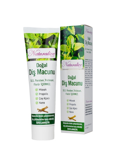 %100 Doğal Diş Macunu Yerli Üretim Helal Belgeli 100 Ml