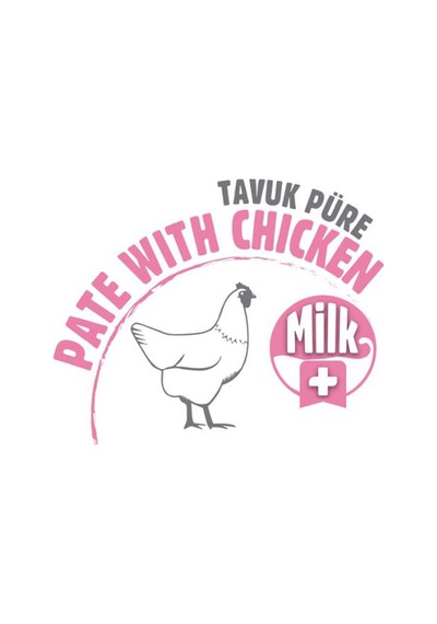 100 Gr Püre Kedi Maması Yavru Sütlü & Tavuklu - 12'li