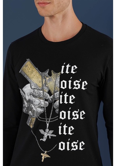 Efor Ts 864 Siyah Spor T-shirt Siyah