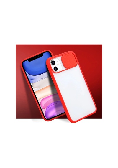 Ally İphone 12 Pro 6.1 Kamera Koruyucu Sürgülü Şeffaf Kılıf- 5775 Mh-hs3382-6284