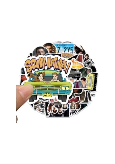 Supernatural Dizisi Seri 2 Macbook Notebook Tablet Telefon Ajanda Laptop Defter Sticker Seti Abanoz