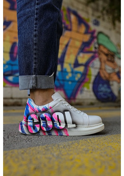 Ch254 Cbt Pittura Erkek Ayakkabı 486 Pembe / Mavı Cool Çok Renkli