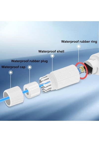 48v To 12v Pasif Rj45 Poe Seperatör Splıtter Dış Mekan Su Geçirmez Ip Kamera Enjektör Seperatör